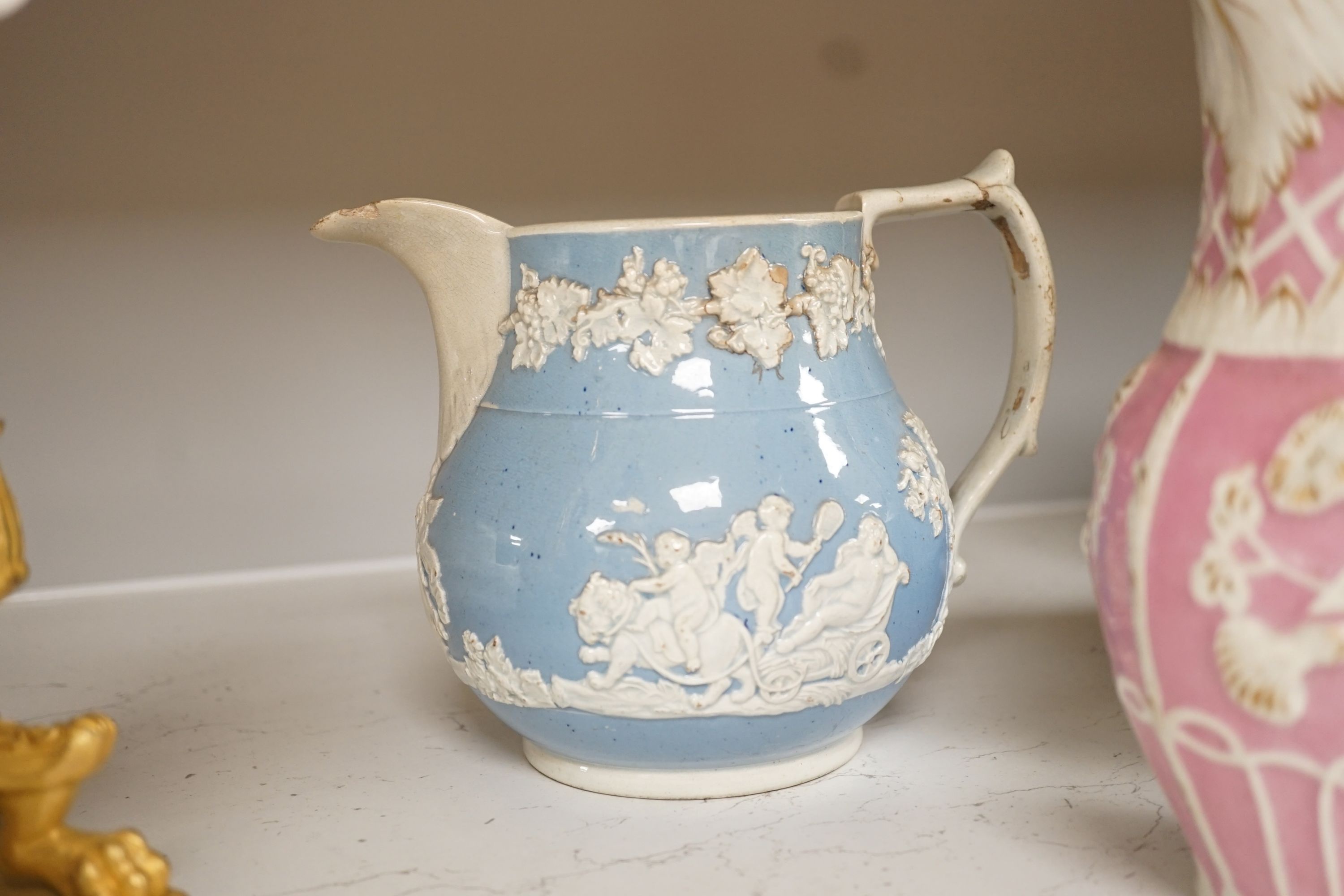 A group of 19th century pottery jugs